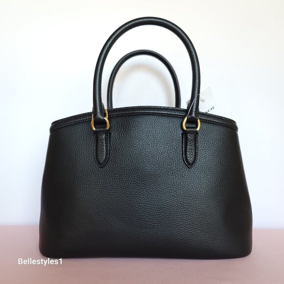 COACH Legacy 28 Medium Carryall w Crossbody Strap Pebbled Leather Bag- Black ⭐ - Picture 7 of 16